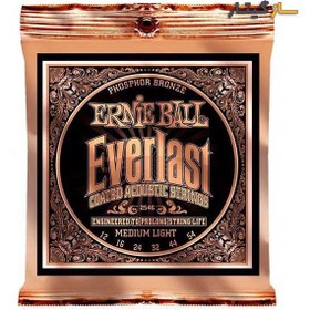 تصویر سیم گیتار آکوستیک ارنی بال مدل ERNIE BALL EVERLAST 2546 