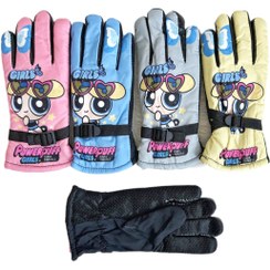 تصویر دستکش برف بازی دختر 
