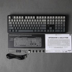 تصویر کیبورد EPOMAKER AULA F108 Black Gradient 