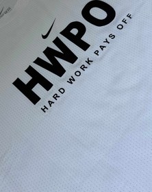 تصویر تیشرت آستین کوتاه ورزشی مردانه پارچه تنفسی نایک - سفید / XL 