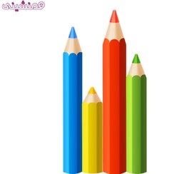 تصویر استند چوبی جشن و تولد تم مدرسه و دانشگاه مدل مدادها 