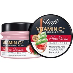 تصویر کرم آبرسان دست و صورت دافی حاوی آلوئه ورا و ویتامین سی Vitamin C Nourishing Cream Dafi