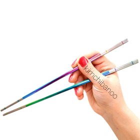 تصویر چاپستیک استیل ژاپنی هولوگرامی 