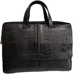 تصویر کیف اداری دو دسته مشکی 