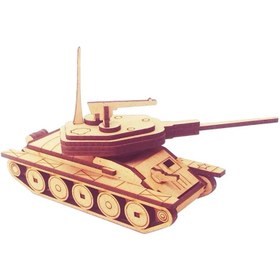 تصویر پازل چوبی سه بعدی مدل تانک 