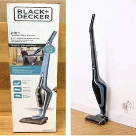 تصویر جارو شارژی بلک اند دکر ۲ کاره کد ۴۲۰ ایستاده و دستی black & decker طوسی جارو شارژی بلک انددکر مدل Black and decker کد ۴۲۰