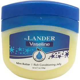 تصویر کرم وازلین Vaseline سری Dr Lander مدل Mint Butter حجم 100 گرم 