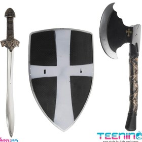 تصویر ست شمشیر اسباب بازی مدل 3-588 برای کودک و نوجوان 