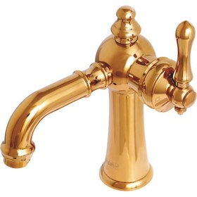 تصویر شیر روشویی شیبه مدل ارژن - بلند / طلایی Shibeh Pillar Mixer Faucet