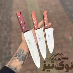 تصویر چاقو آشپزخانه برزیلی ترامانتینو اورجینال دسته چوبی 