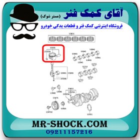 تصویر پیستون لکسوس ES350 مدل 2008-2011 برند اصلی تویوتا جنیون با تضمین اصالت 