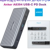 تصویر هاب 9 کاره 60 وات 4K مارک Anker مدل Anker A8394 PowerExpand 9-in-1 Anker A8394 PowerExpand 9-in-1 USB-C PD Dock - Series 3