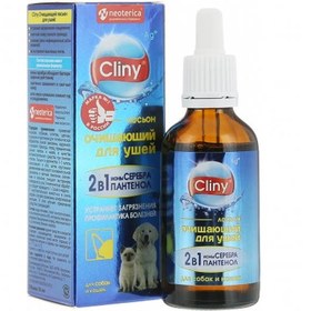 تصویر لوسیون پاک کننده گوش سگ و گربه کلینی Cliny Dog & Cat Ear Cleaning Lotion