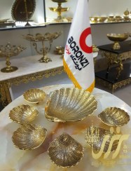 تصویر ست هفت سين صدفي برنجي هندي 