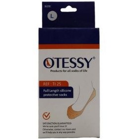 تصویر محافظ کامل سیلیکونی جورابی مدل TI 25 اوتسی سایز لارج Otessy Full Length Silicone Protective Socks Model TI 25 Large