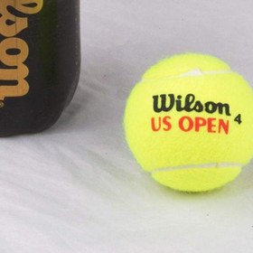 تصویر توپ تنیس خاکی ویلسون سه عددی ا Wilson three-a-side tennis ball Wilson three-a-side tennis ball