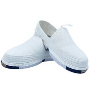 تصویر گیوه مردانه رنگ سفید زیره ضدآب کد ۱ 