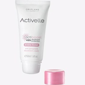 تصویر مام رول کرمی ضد تعريق زنانه اوريفليم 48 ساعته Even Tone Oriflame Activelle model Even Tone Anti Perspirant Deodorant Cream 50ml