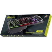 تصویر کیبورد گیمینگ سیمدار ELEVEN مدل GK102 ا ELEVEN gaming keyboard model GK102 ELEVEN gaming keyboard model GK102
