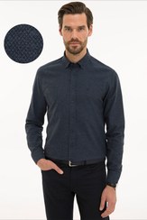 تصویر پیراهن مردانه آبی سرمه ای پیرکاردینPierre Cardin | G021SZ004.000.1148358 اورجینال 