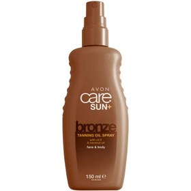 تصویر روغن برنزه کننده صورت و بدن آون Avon Care Sun+ Bronze Tanning Oil spray