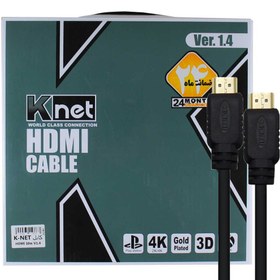 تصویر کابل HDMI 1.4 Knet 4K کی نت 10m Knet 4K HDMI 1.4 cable 10m