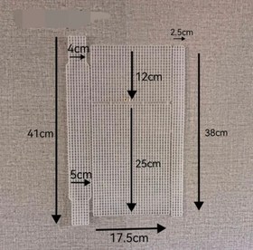 تصویر توری کیف بافی(قالب کیف)با دسته کد06 