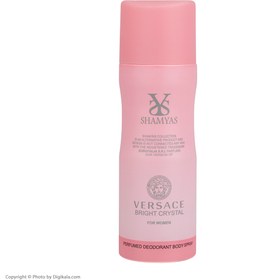 تصویر دئودورانت زنانه Versace Bright Crystal حجم 200میل شمیاس Shamyas Versace Bright Crystal Deodorant For Women 200ml