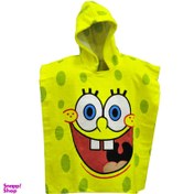 تصویر حوله کودک پودایران طرح باب اسفنجی 