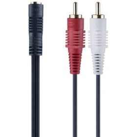تصویر کابل تبدیل 2 جک RCA به درگاه 3.5 میلی متری استریو دایو مدل TA392 به طول 0.2 متر ا Daiyo TA392 2 RCA Plugs To 3.5mm Stereo Jack Cable 0.2m Daiyo TA392 2 RCA Plugs To 3.5mm Stereo Jack Cable 0.2m