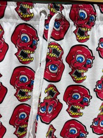 تصویر شورتک نخ پنبه اسکلت 