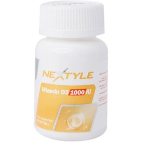 تصویر سافت ژل ویتامین د3 1000 واحد نکستایل 60 عددی Nextyle Vitamin D3 1000 IU 60 Softgels