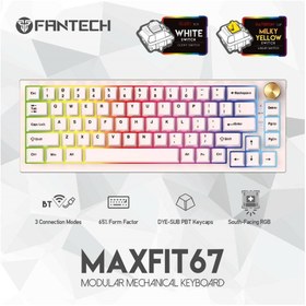 تصویر کیبورد مخصوص بازی فنتک مدل MAXFIT67 MK858 