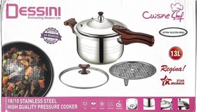 تصویر زودپز دسینی 13 لیتری مدل 13L Pressure cooker 13 liters DESSINI