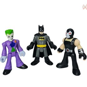 تصویر پک 3 تایی اکشن فیگور بتمن، جوکر، بین- Batman, Joker, Bane 