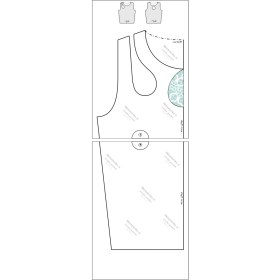 تصویر الگو خیاطی کراپ تاپ 