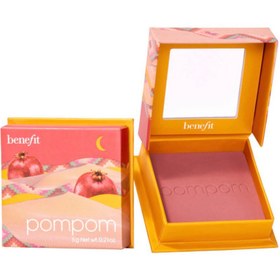 تصویر رژ گونه پودر فشرده پام پام واندر فول ورد بنفیت PomPom WANDERful World Pressed powder blush Benefit 