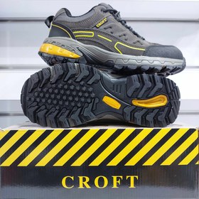 تصویر کفش ایمنی مهندسی کارگری اسپورت نیم ساق کرافت SH 78-OLIVE - 42 CROFT safety shoes SH 78-OLIVE