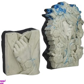 تصویر سنگ پا ترمتای مدل LADY & MR مجموعه 2 عددی 