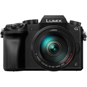 تصویر دوربین دیجیتال بدون آینه لومیکس مدل G7 بهمراه لنز 140-14 میلی متری PANASONIC DMC-G7-H