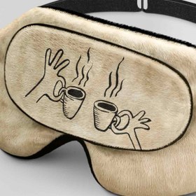 تصویر طرح قهوه در دست برای چشم بند خواب کورال Hands Design for Coral651 Sleep Mask