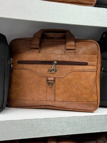 تصویر کیف چرم سوگو مدل اداری حلقه دار Sogo industrial leather office model men's briefcase