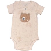 تصویر بلوز آستین کوتاه زیر دکمه دار طرح کانگرو و دوستان نیلی Nili 