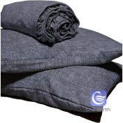 تصویر نیم ست ملحفه مادام کوکو آبی تیره 