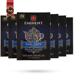 تصویر 6 عدد چای سیاه امیننت eminent مدل ارل گری earl grey وزن 200 گرم 