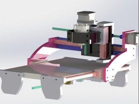 تصویر دستگاه سی ان سی پی سی بی (CNC PCB) مدل نانو 