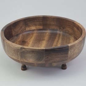 تصویر ظرف میوه چوبی گردو Walnut Bowl 