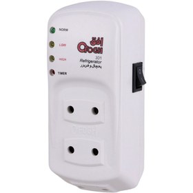 تصویر محافظ برق یخچال و فریزر 3 خانه افق 301 Ofogh Ofogh 301 Refrigerator Voltage Protector