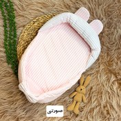 تصویر قنداق سوئیسی مخمل راه راه 