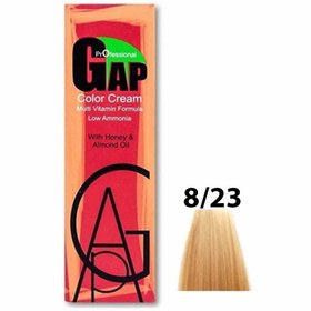 تصویر رنگ مو شماره 8/23 گپ GAP حجم 100 میل GAP professional color cream 8/23